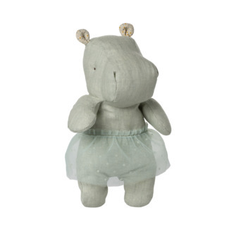 Maileg Safari friends Flodhest m. tylskørt, Lille - Mint