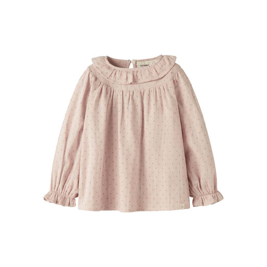 Lil Atelier Dembe LS Loose Shirt - Peach Whip - 92 cm