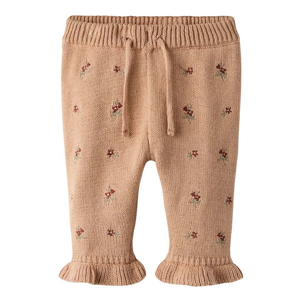 Lil Atelier Emlen Knit Pants - Roebuck - 56 cm