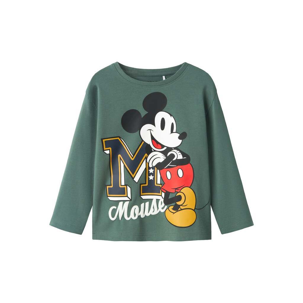 Name It Nayel Mickey Mouse sweat shirt- Dark Forest - 86 cm