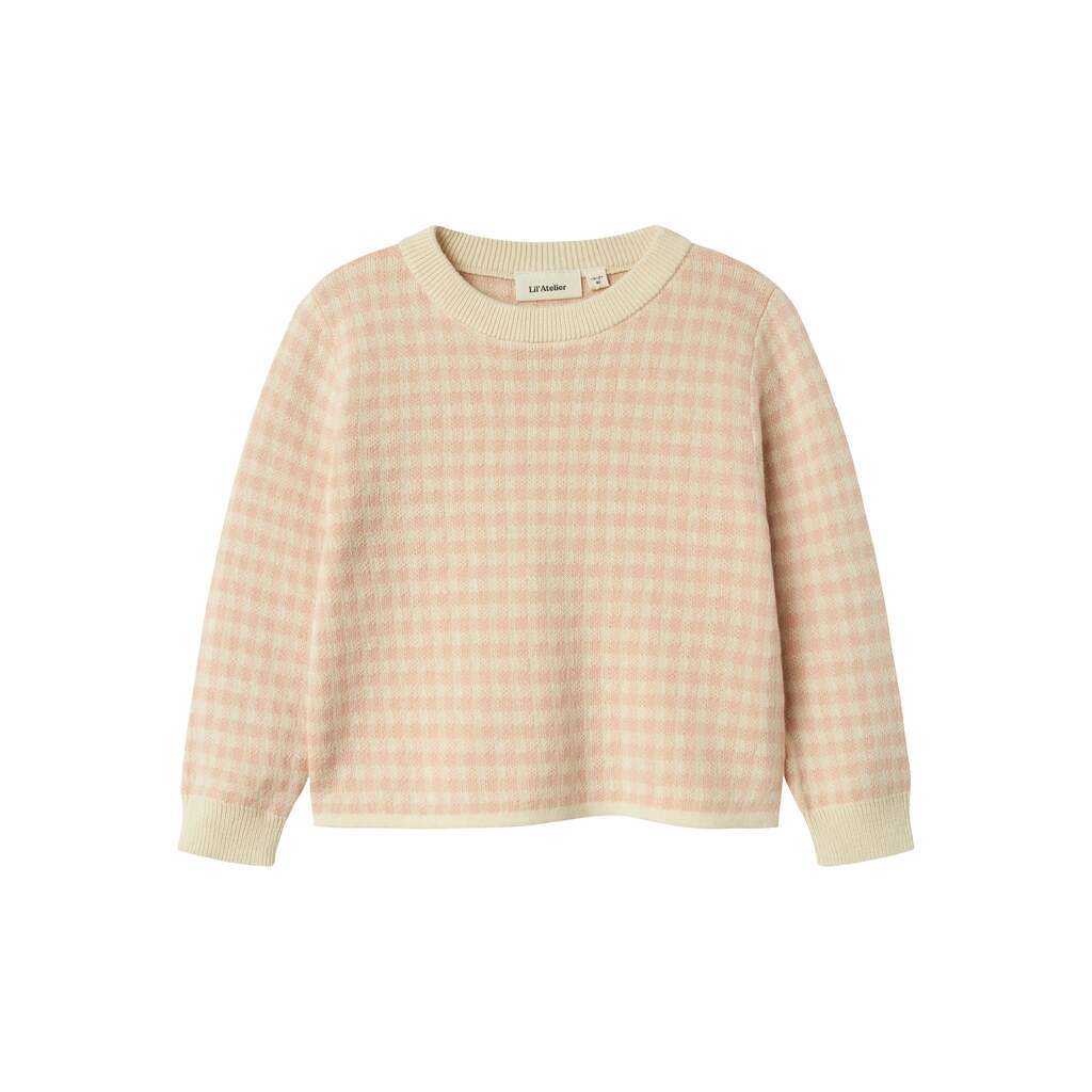 Lil Atelier Nadie Loose Knit - Cameo Rose - 92 cm