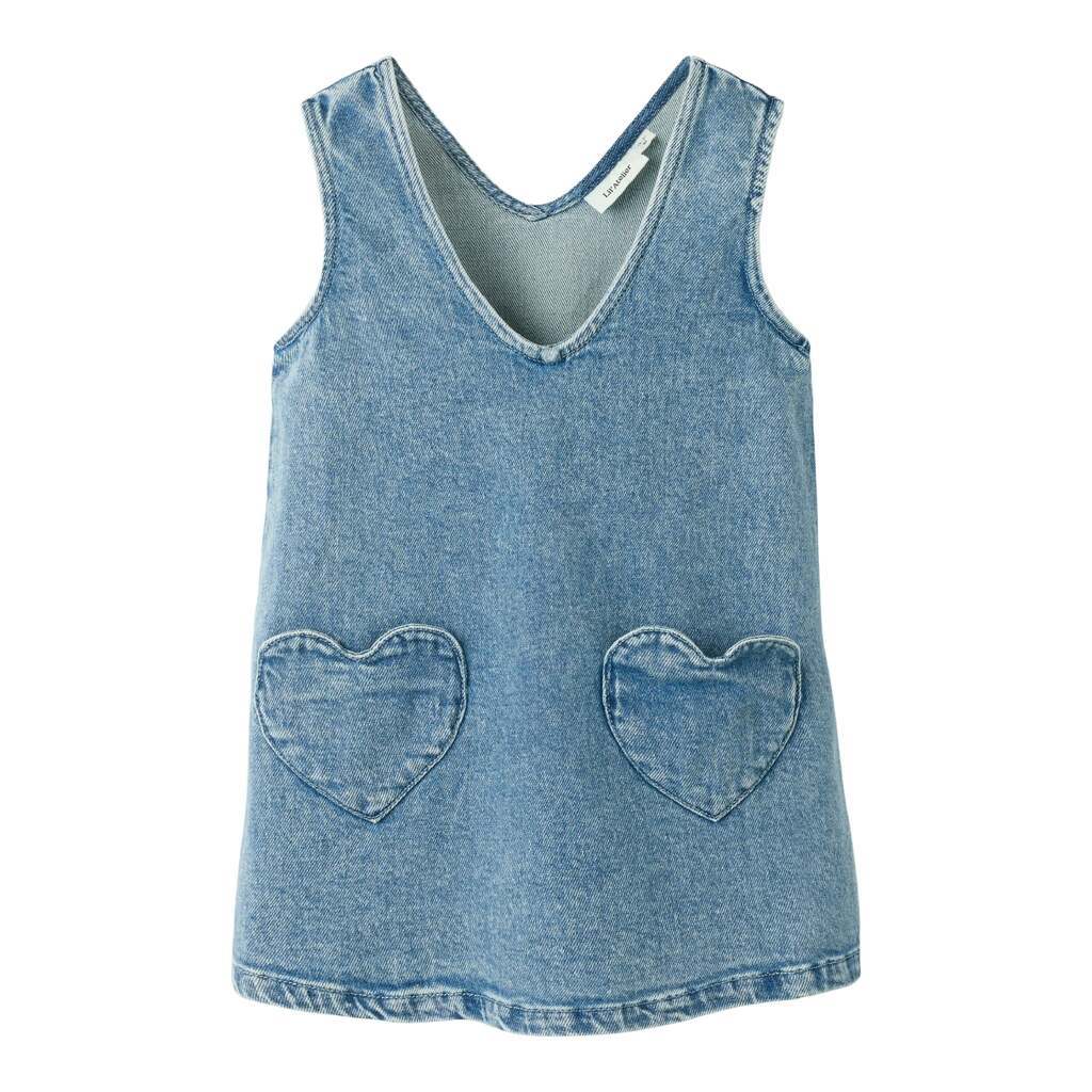 Lil Atelier Lulia Denim Spencer - Medium Blue Denim - 92 cm