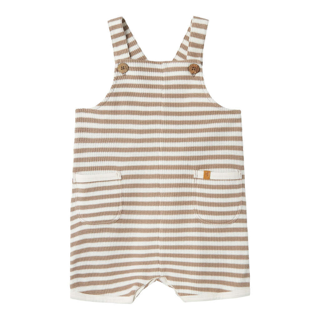 Lil Atelier Jonas Shorts Loose Overall Shorts - Mocha Meringue Coconut milk - 56 cm