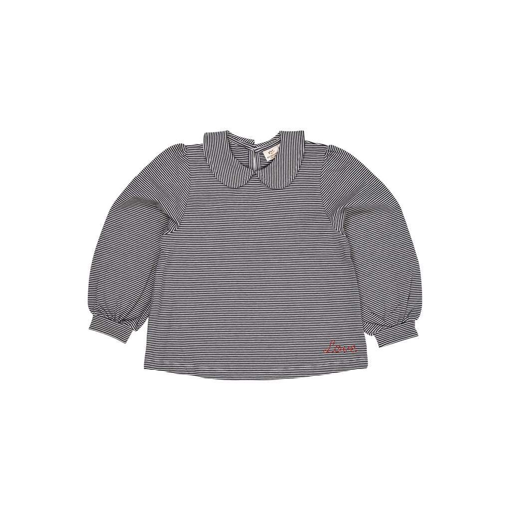 Copenhagen Colors Striped Blouse - Navy/Cream - 80 cm