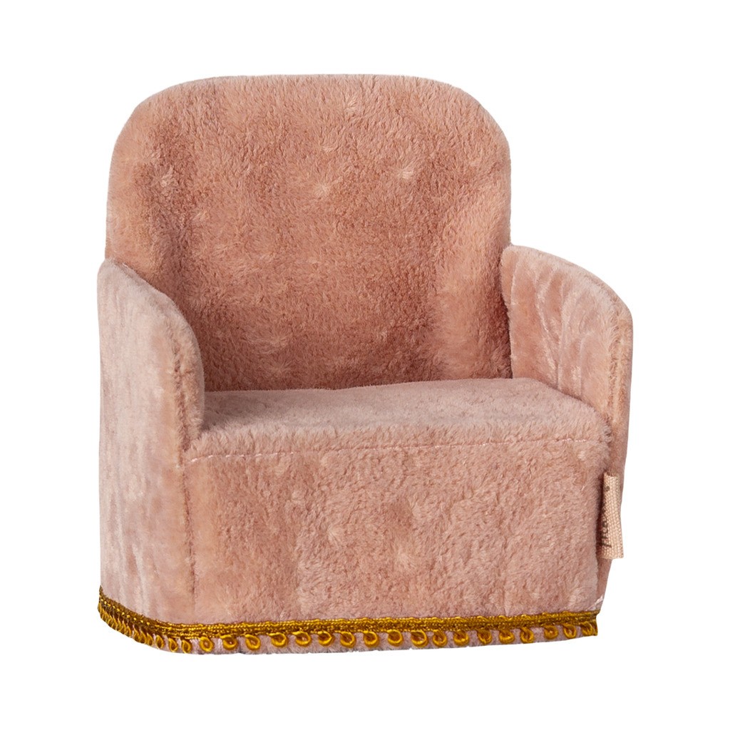 Maileg Foldbar stol, Mus - Rosa