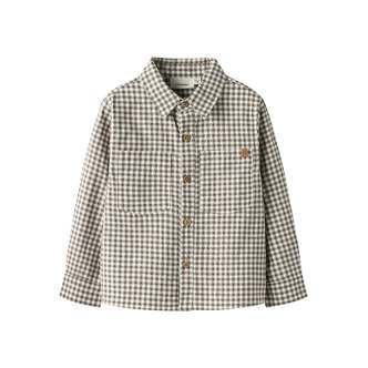 Lil Atelier Tallula LS Shirt - Shitake - 92 cm