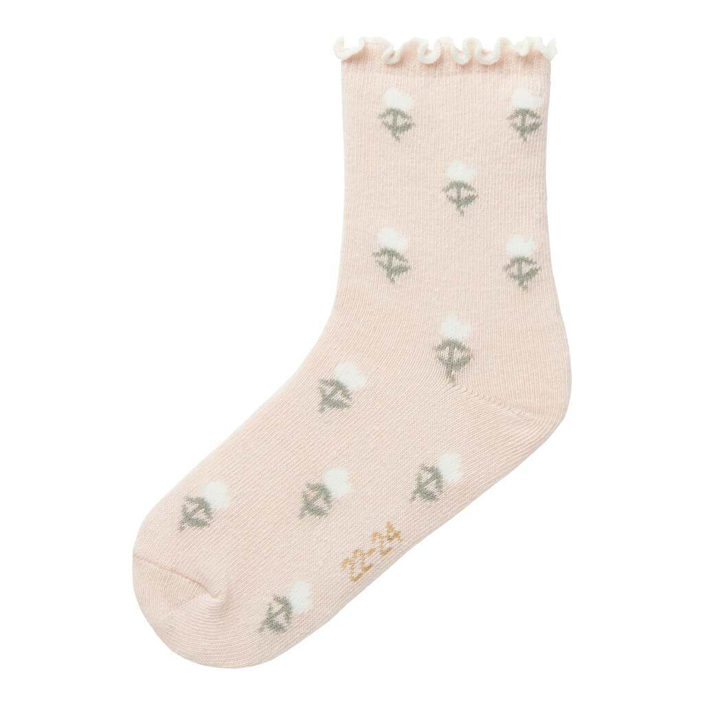 Lil Atelier Darlene Socks - Peach Whip - 19/21
