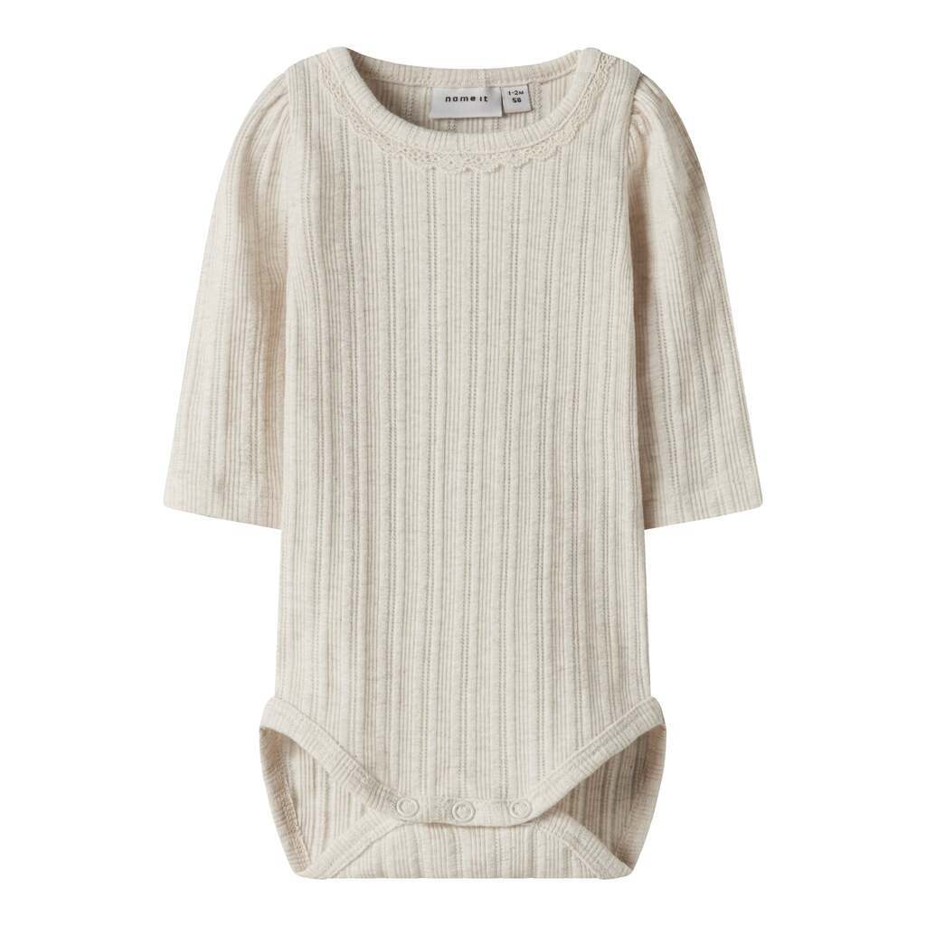 Name It Barba LS Body - Peyote Melange - 50 cm