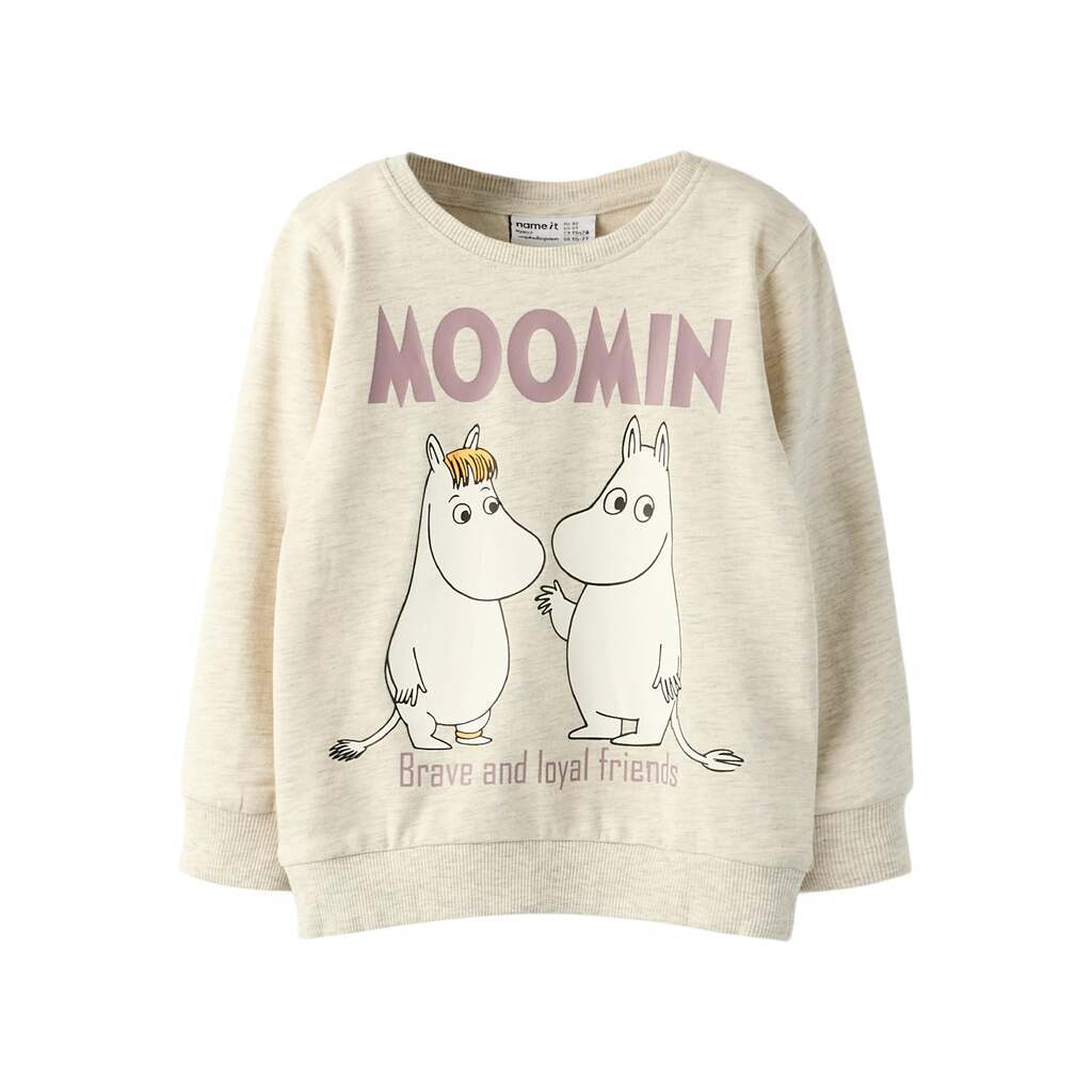Name It Sloli Moomin Sweat Shirt - Peyote Melange - 92 cm