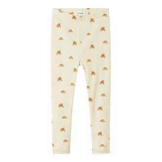 Lil Atelier Lavo Eki Leggings - Turtledove/Croissant - 92 cm