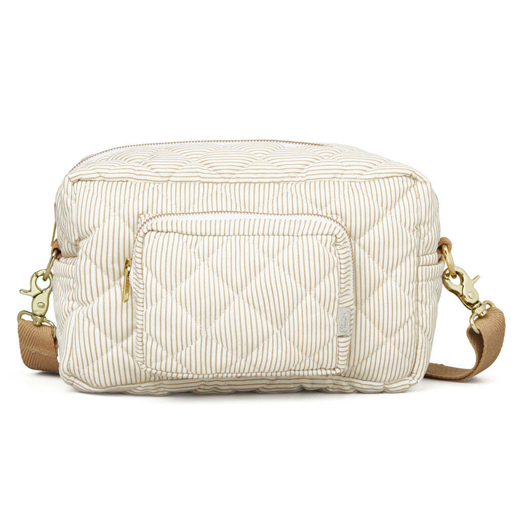 Cam Cam Copenhagen Lille Pusletaske - Camel Classic Stribes