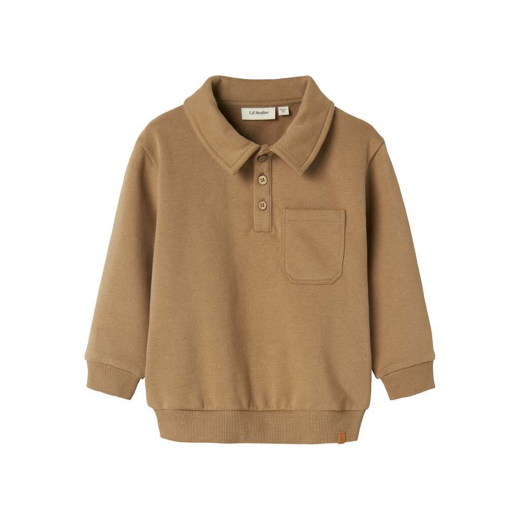 Lil Atelier ILondon Roa Loose Sweat Shirt - Sepia Tint - 92 cm