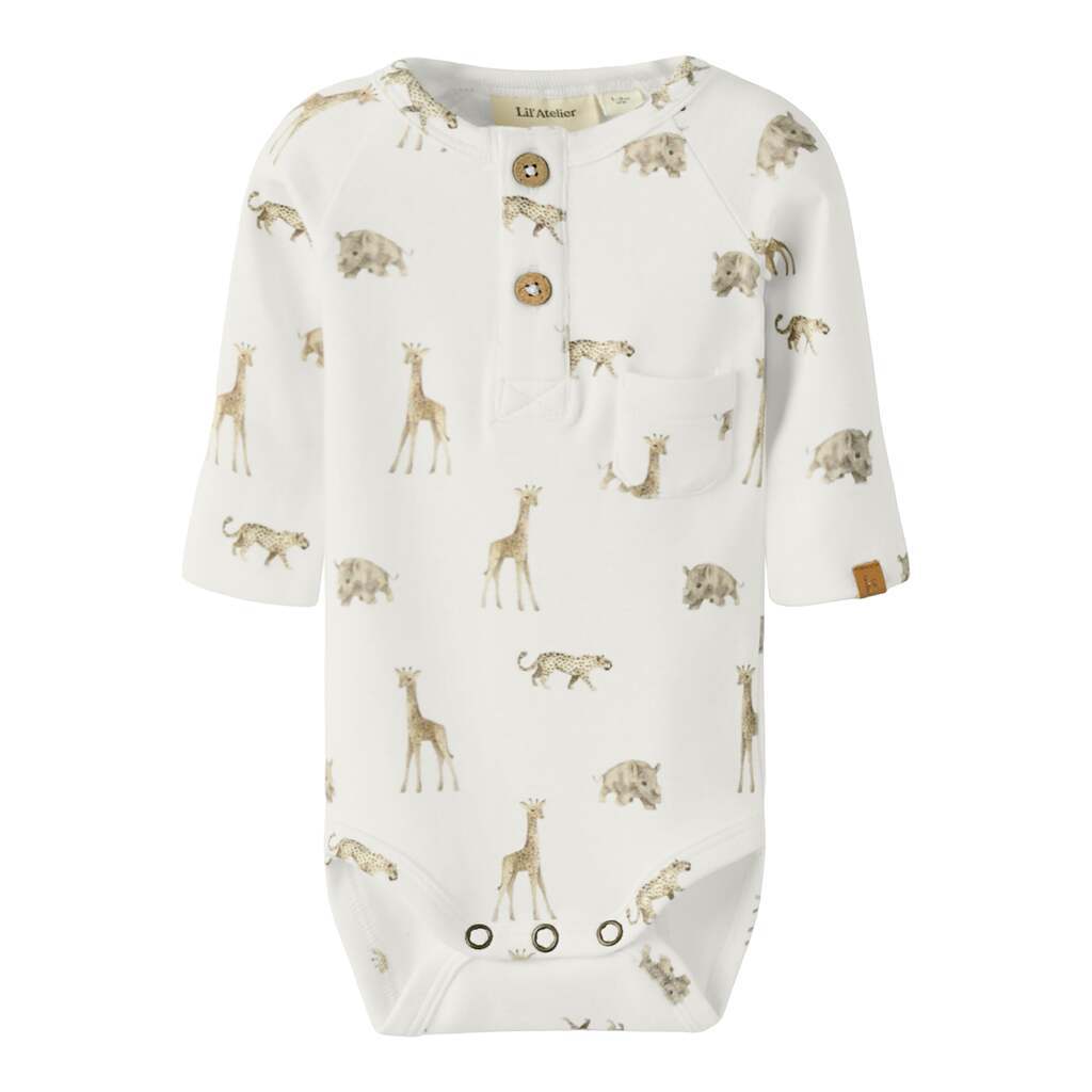 Lil Atelier Gayo Elm Slim body - Coconut Milk - 56 cm