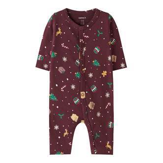 Name It Vismas Natdragt - Burgundy/Xmas - 50 cm