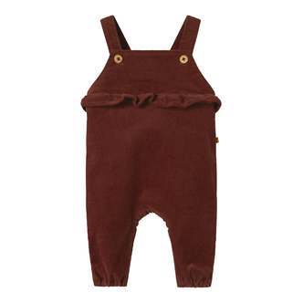Lil Atelier Obert Cord Overall - Hot Chocolate - 56 cm