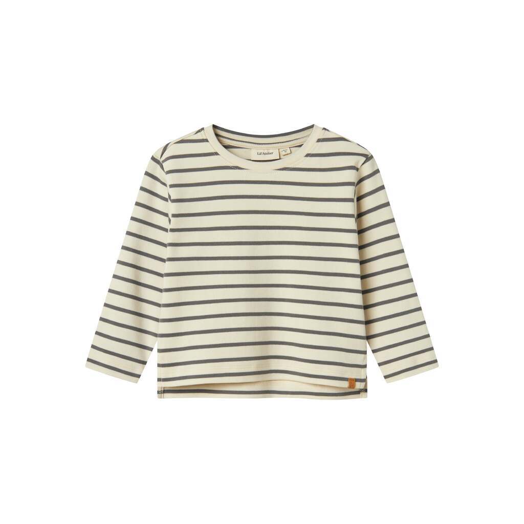 Lil Atelier Limia Loose Top - Turtledove/Poppy Sead - 92 cm