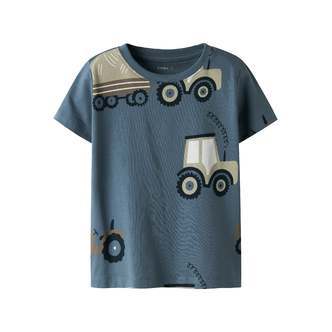 Name It Jame SS Top - Blue Mirage - 92 cm