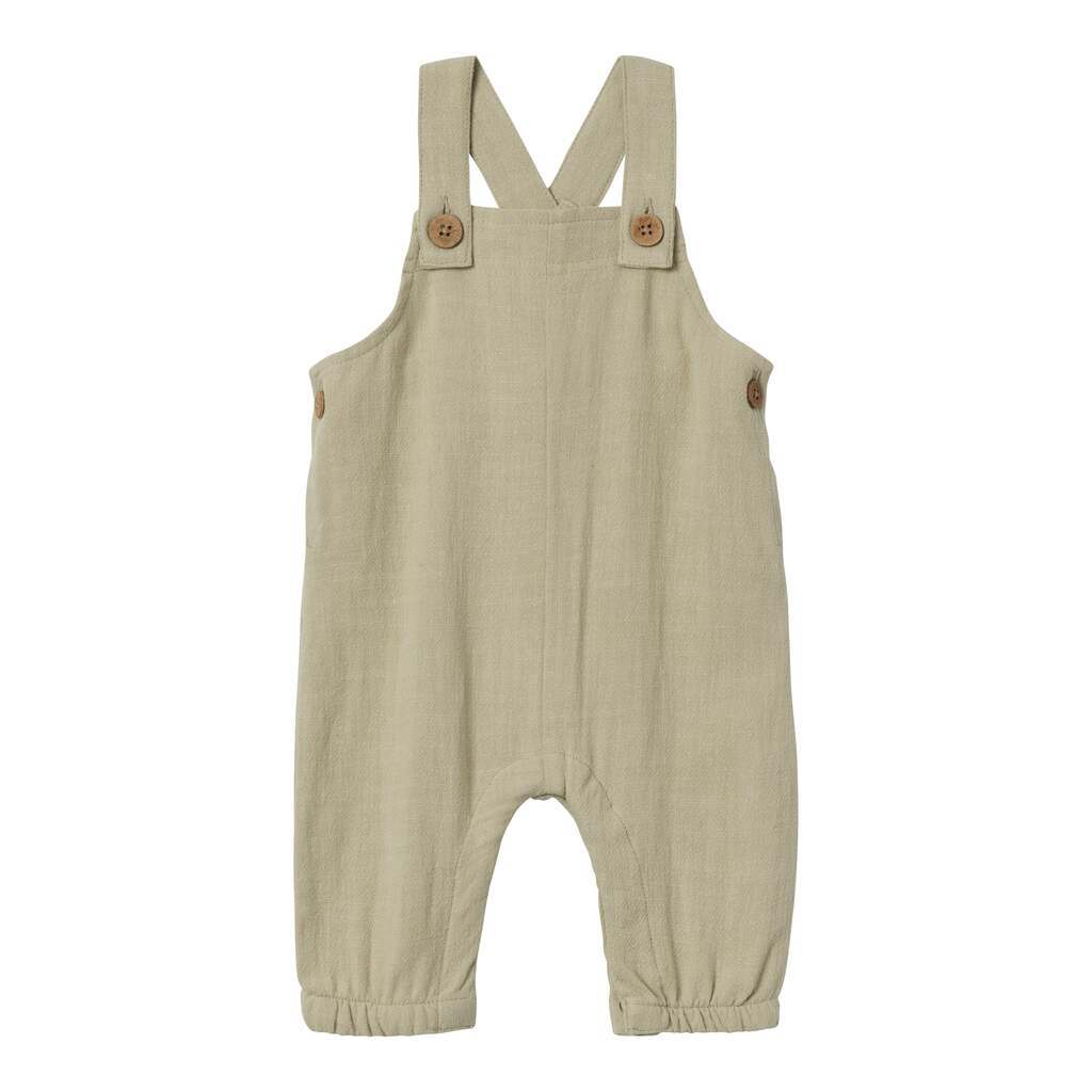 Lil Atelier Dolie Fin Loose Overall - Moss Grey - 56 cm