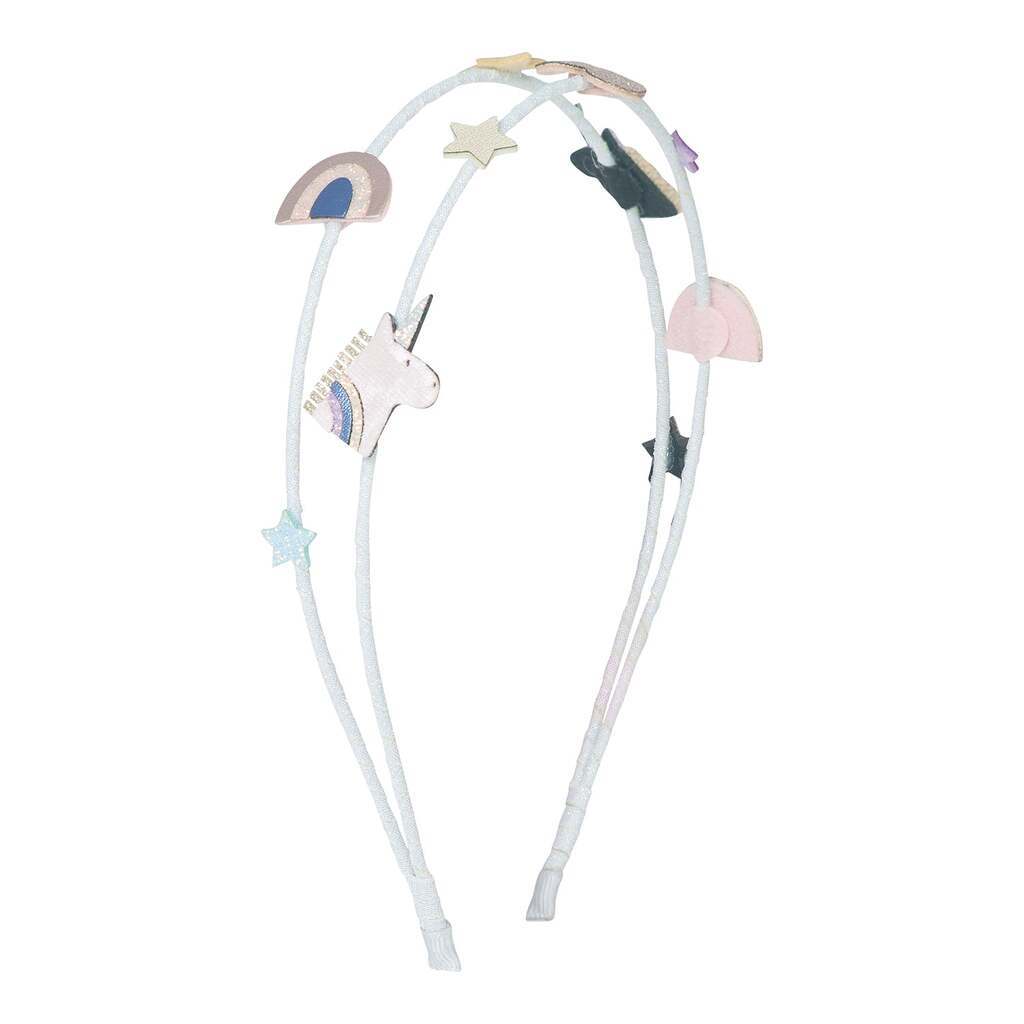 Mimi & Lula Dobbelt hårbøjle - Unicorn Celeste