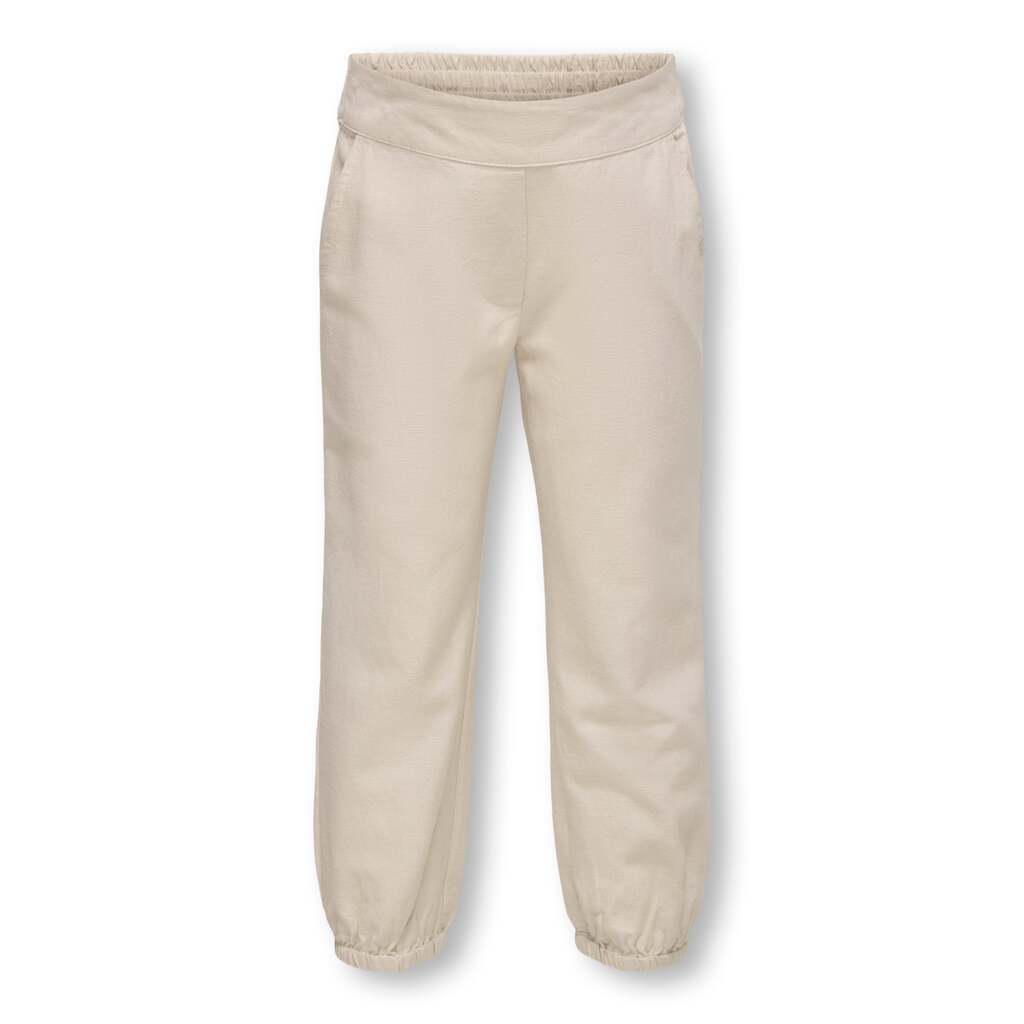 Only Mini Annabell Linen Pants - Pumice Stone - 92 cm