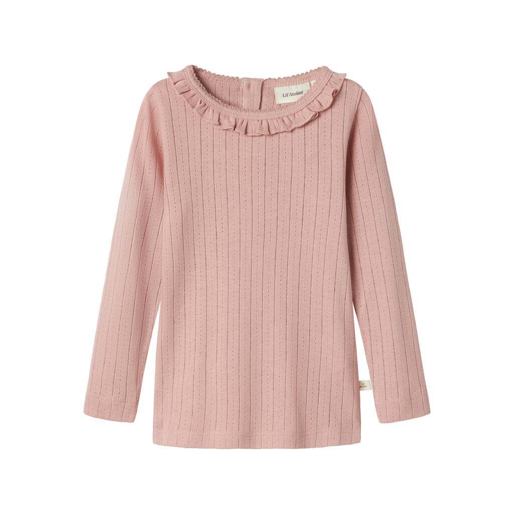 Lil Atelier Rachel Nis Slim Shirt - Misty Rose - 92 cm