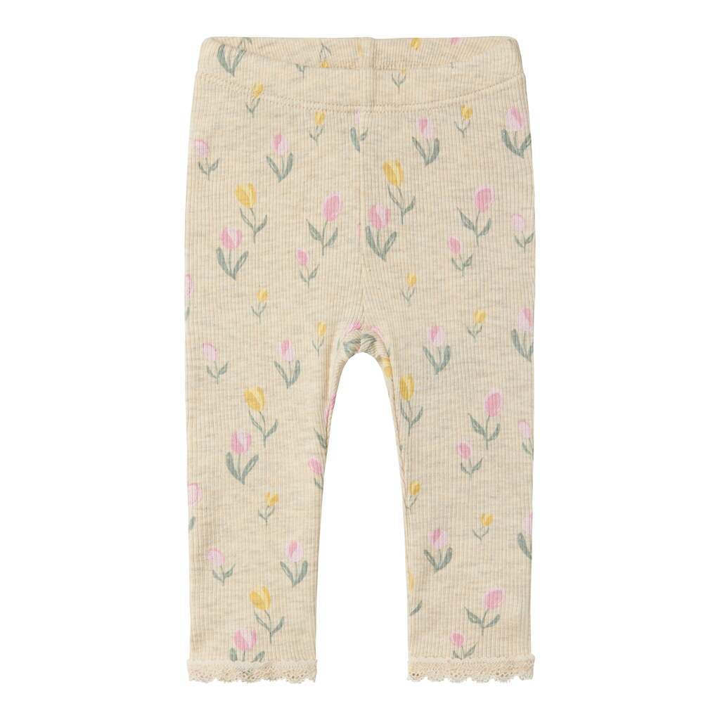 Name It Flowerkab Leggings - Peyote Melange - 50 cm
