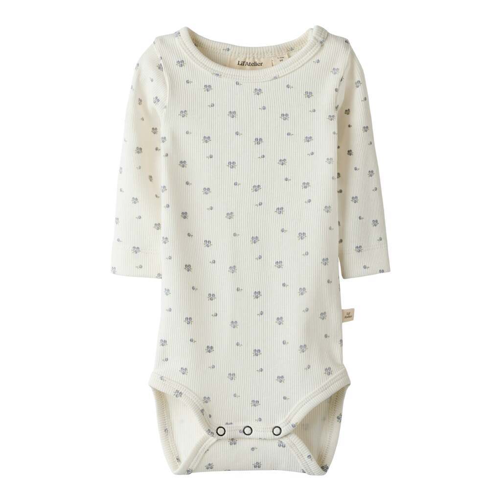 Lil Atelier Lago Mio Slim Body - Coconut Milk/Blueberry - 56 cm