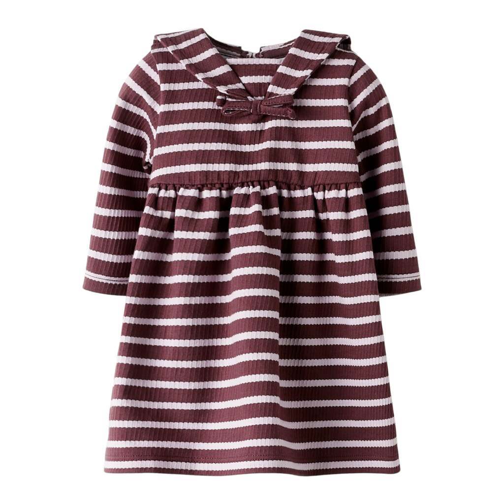 Name It Kattie LS Dress - Bleached Mauve Andorra - 68 cm