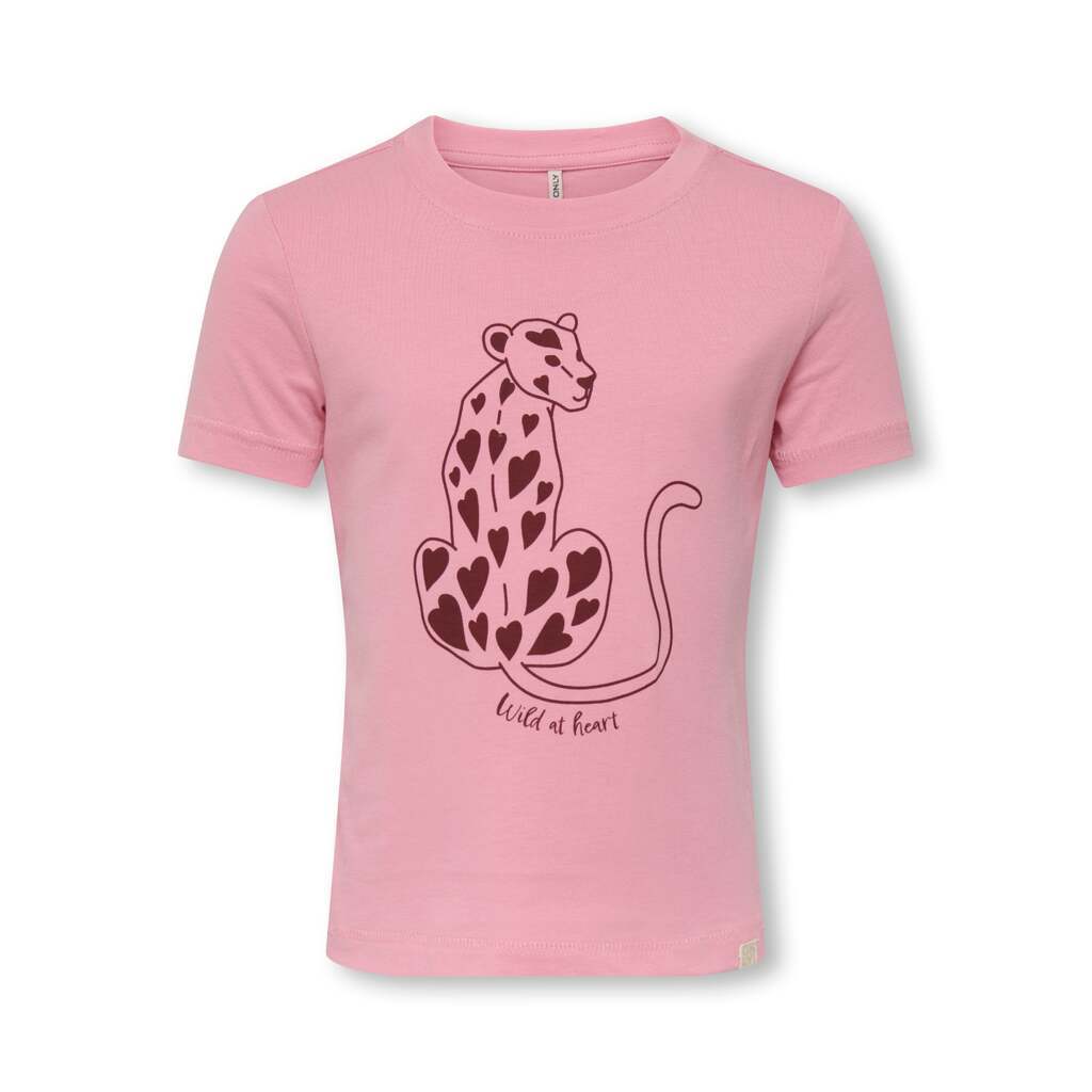 Only Mini Tijana Life SS Top - Sea Pink/Wild - 92 cm