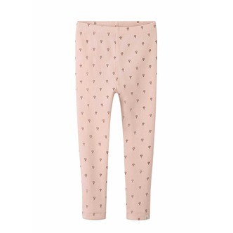 Lil Atelier Gago Kye Slim Leggings - Cameo Rose/Air Balloon - 92 cm