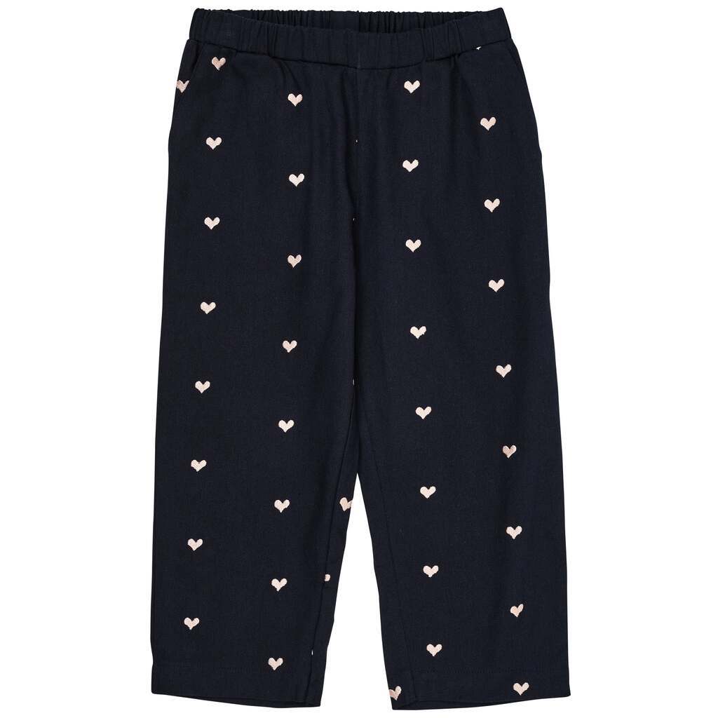 Copenhagen Colors Twill Hjerte Pants - Navy - 80 cm