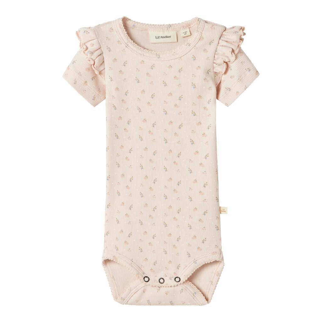 Lil Atelier Gago Kik SS Slim Body - Peach Blush - 56 cm