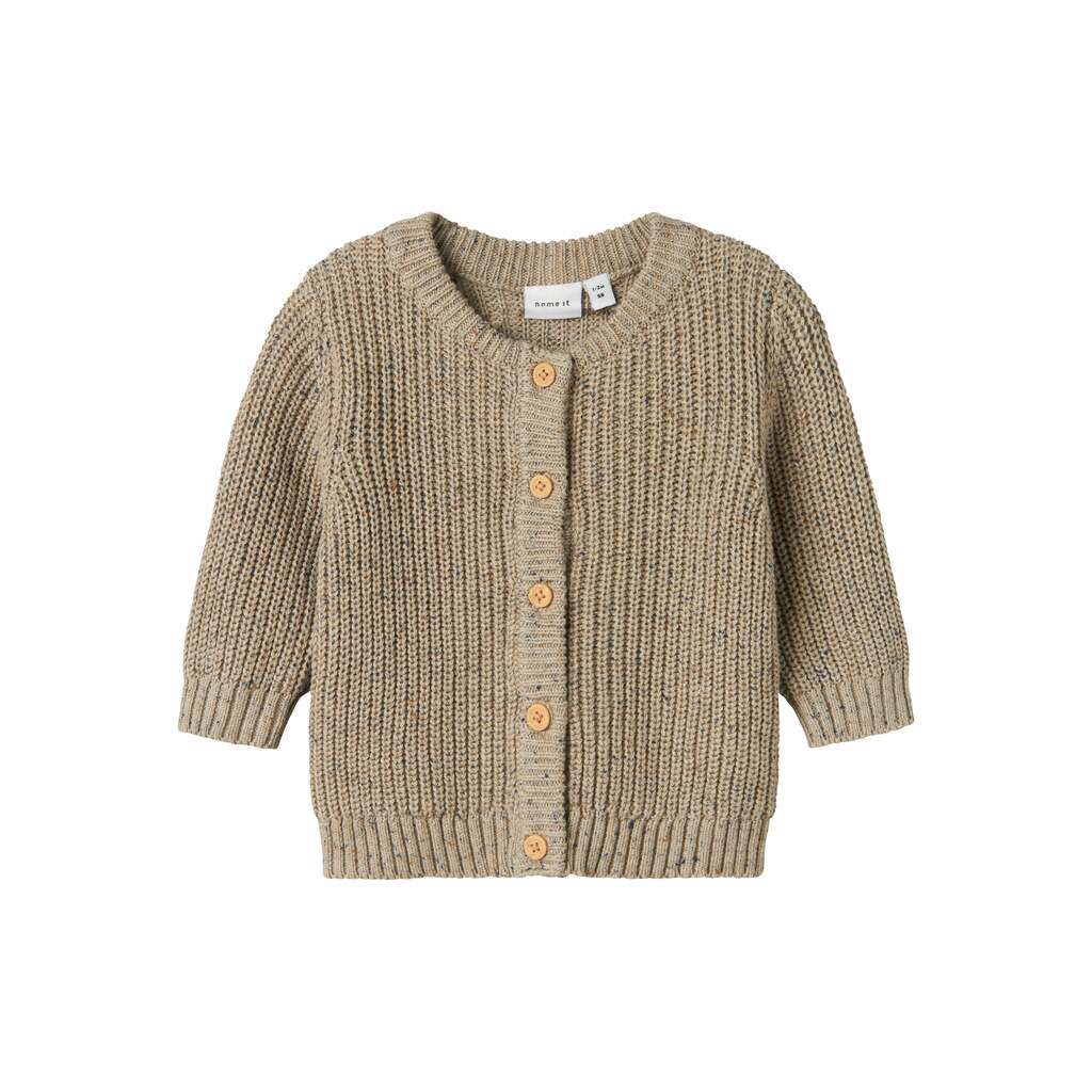 Name It Norman Knit Cardigan - Island Fossil - 50 cm
