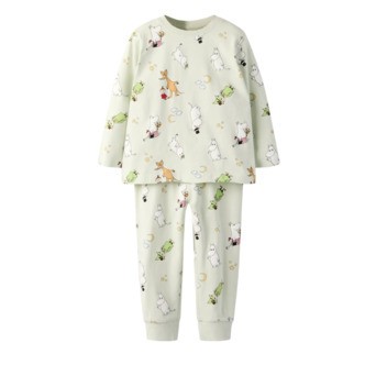 Name It Semol Moomin Natsæt - Pale Aqua - 92 cm