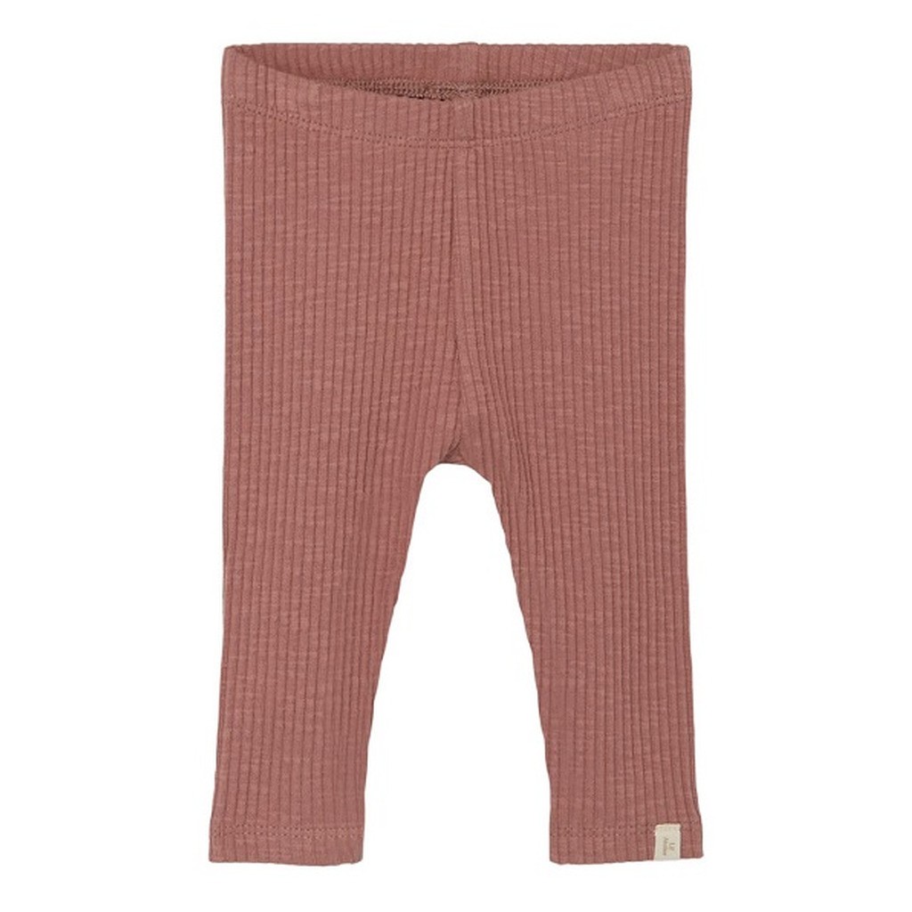 Lil Atelier Fraja Rib Slim Leggings - Burlwood - 56 cm