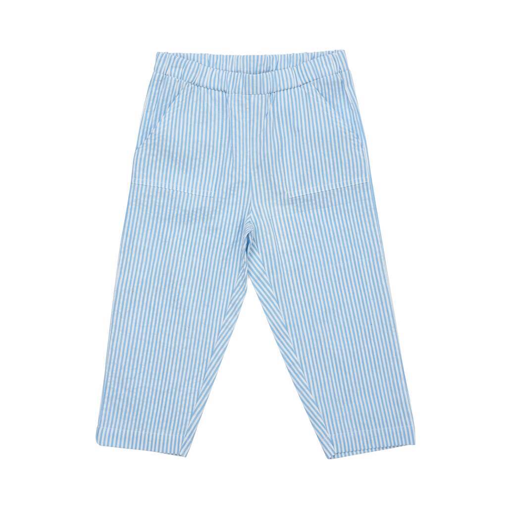 Copenhagen Colors Pants - Sky Blue/Cream stripe - 80 cm