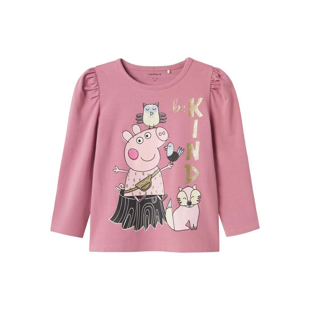Name It Orra Gurli Gris Bluse - Mauve Orchid - 86 cm