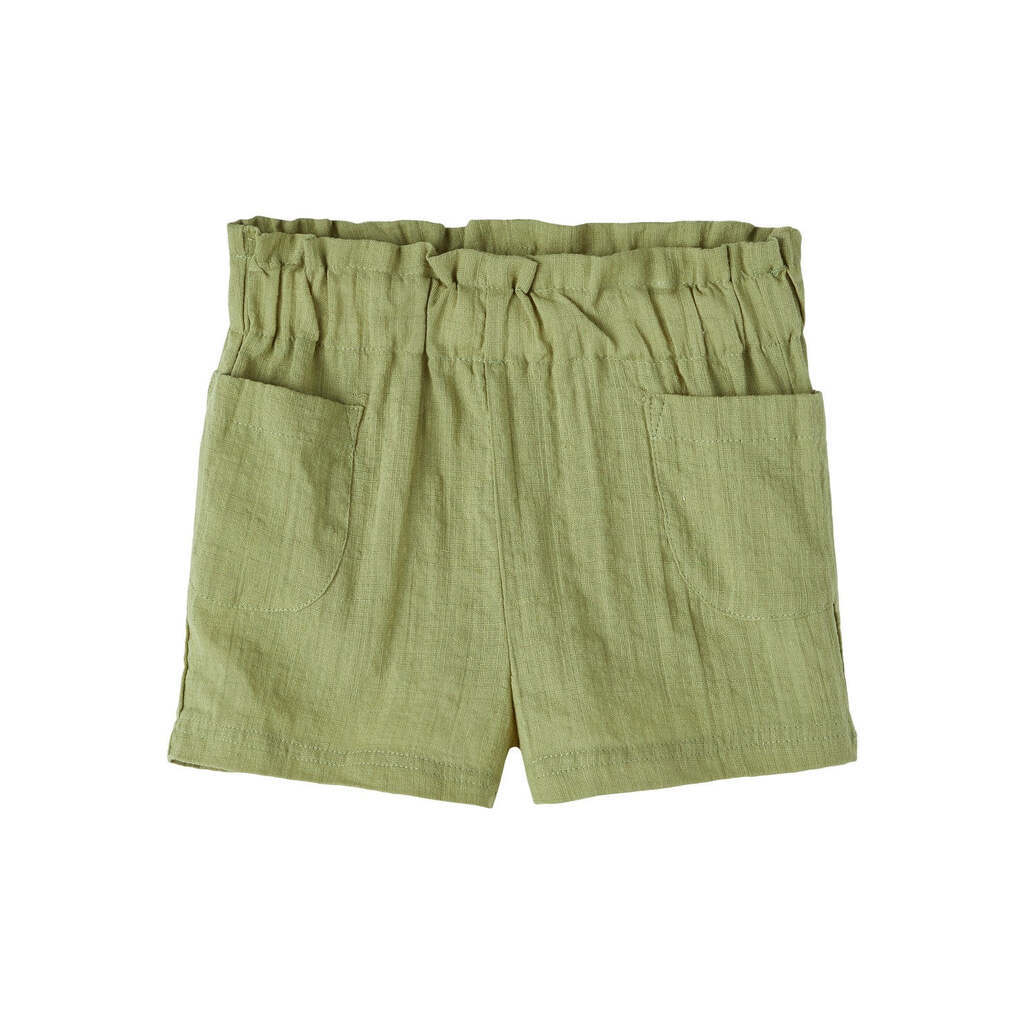 Lil Atelier Hessa Loose Shorts Girl- Sage - 92 cm