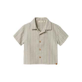 Lil Atelier Frede Loose Shirt - Mourning Dove - 92 cm