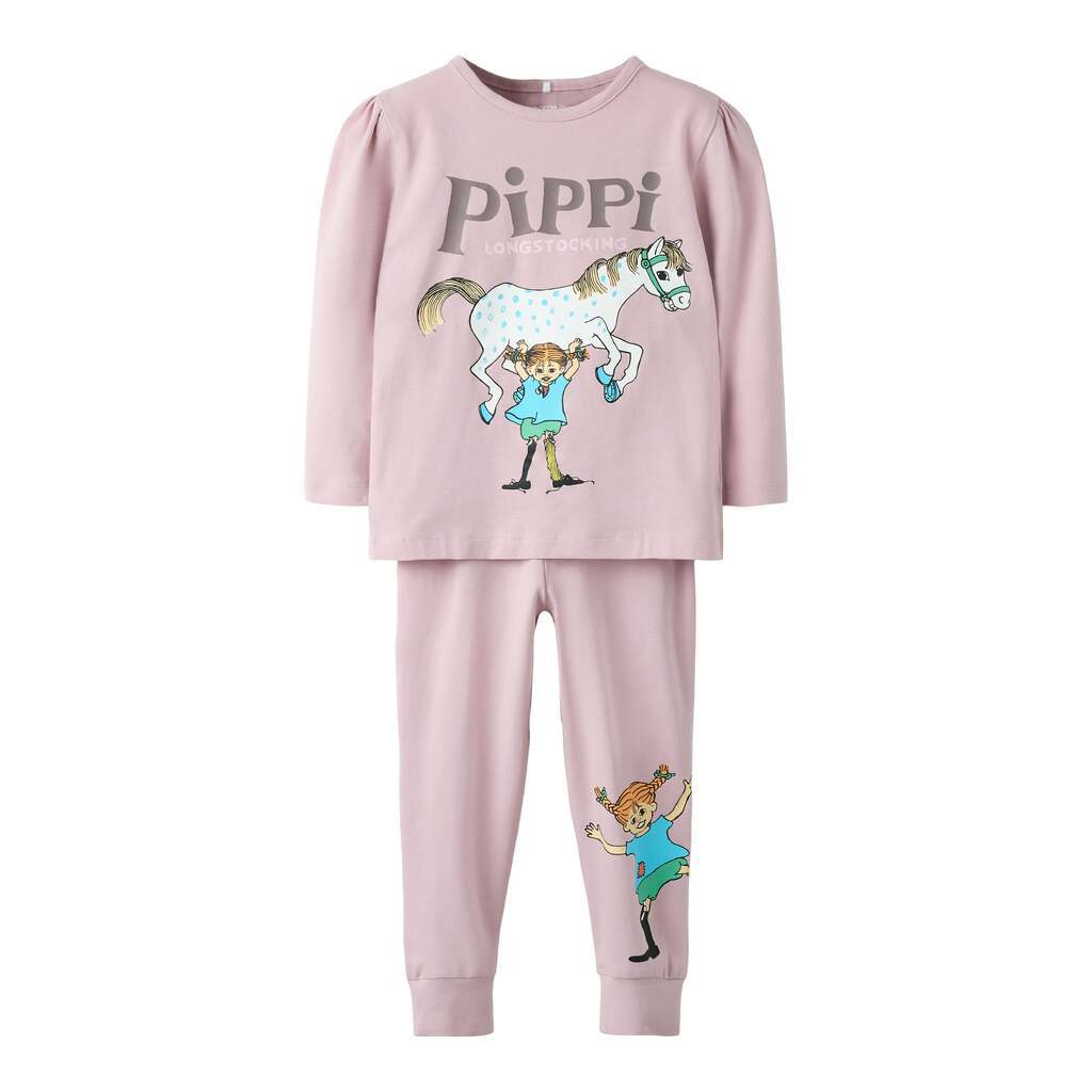 Name It Soleim Pippi Natsæt - Keepsake Lilac - 92 cm