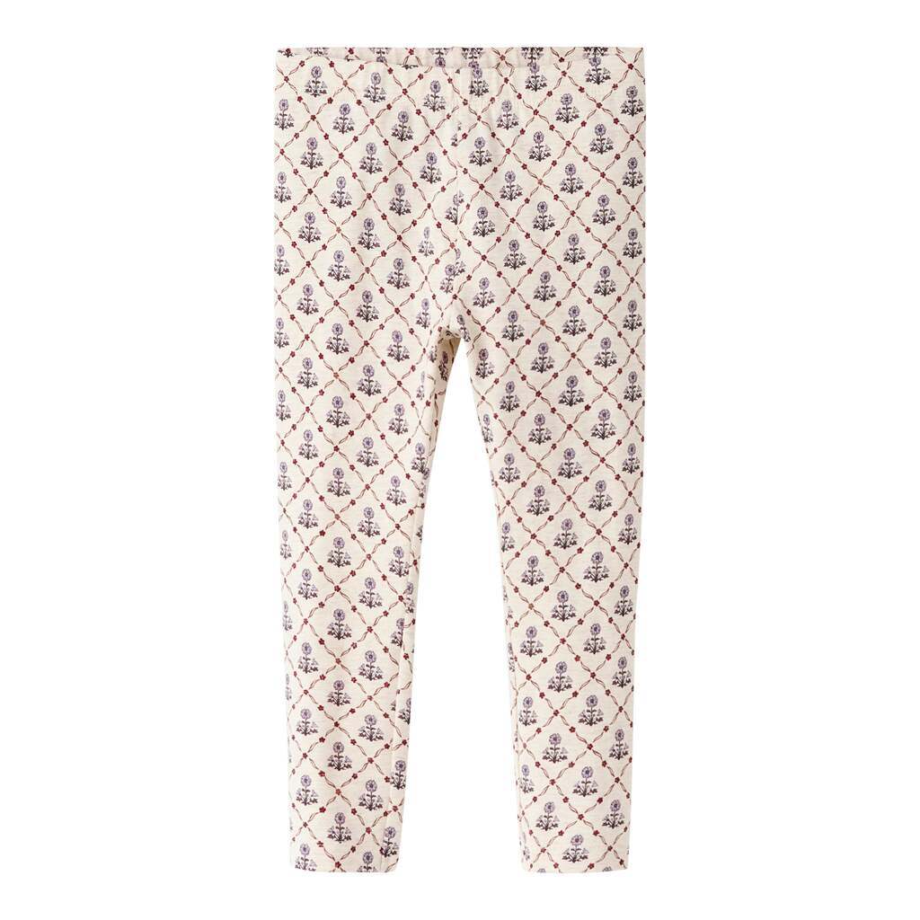 Name It Nikala Leggings - Peyote Melange/Small Flower - 86 cm