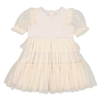 MarMar Doth Tulle Dotty  Dress - Vanilla - 92/98 cm / 2-3 år