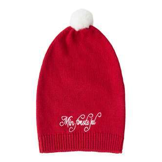 Name It Rixmasine Knit Hat - Jester Red - 34/39 cm