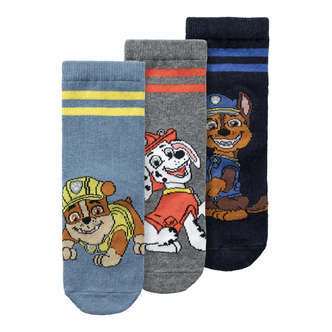 Name It Jax Paw Patrol 3 pack strømper - Coronet Blue - 22/24 cm