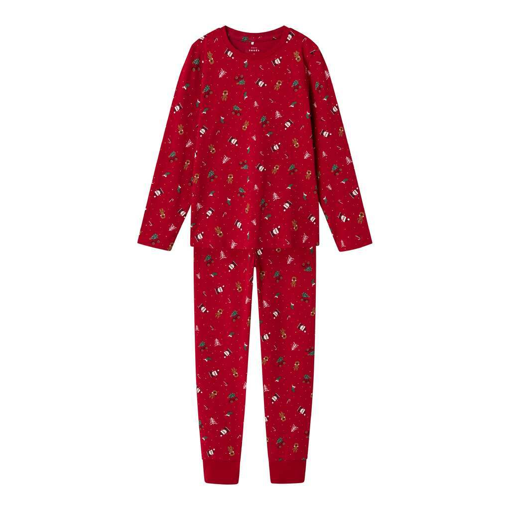 Name It Vismas Natsæt - Jester Red Christmas Elements - 116 cm