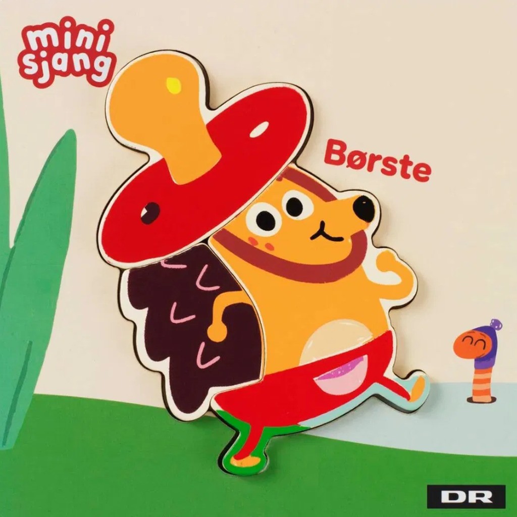 DR Træpuslespil - Børste, Trumle, Rut eller Orm - Børste