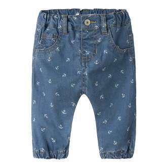 Name It Ben Bow Tap Jeans -  Medium Blue Denim - 56 cm