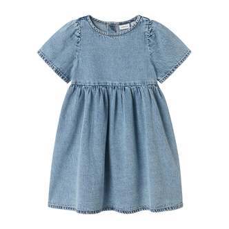 Name It Gemma Loose Denim Dress - Medium Blue Denim - 92 cm