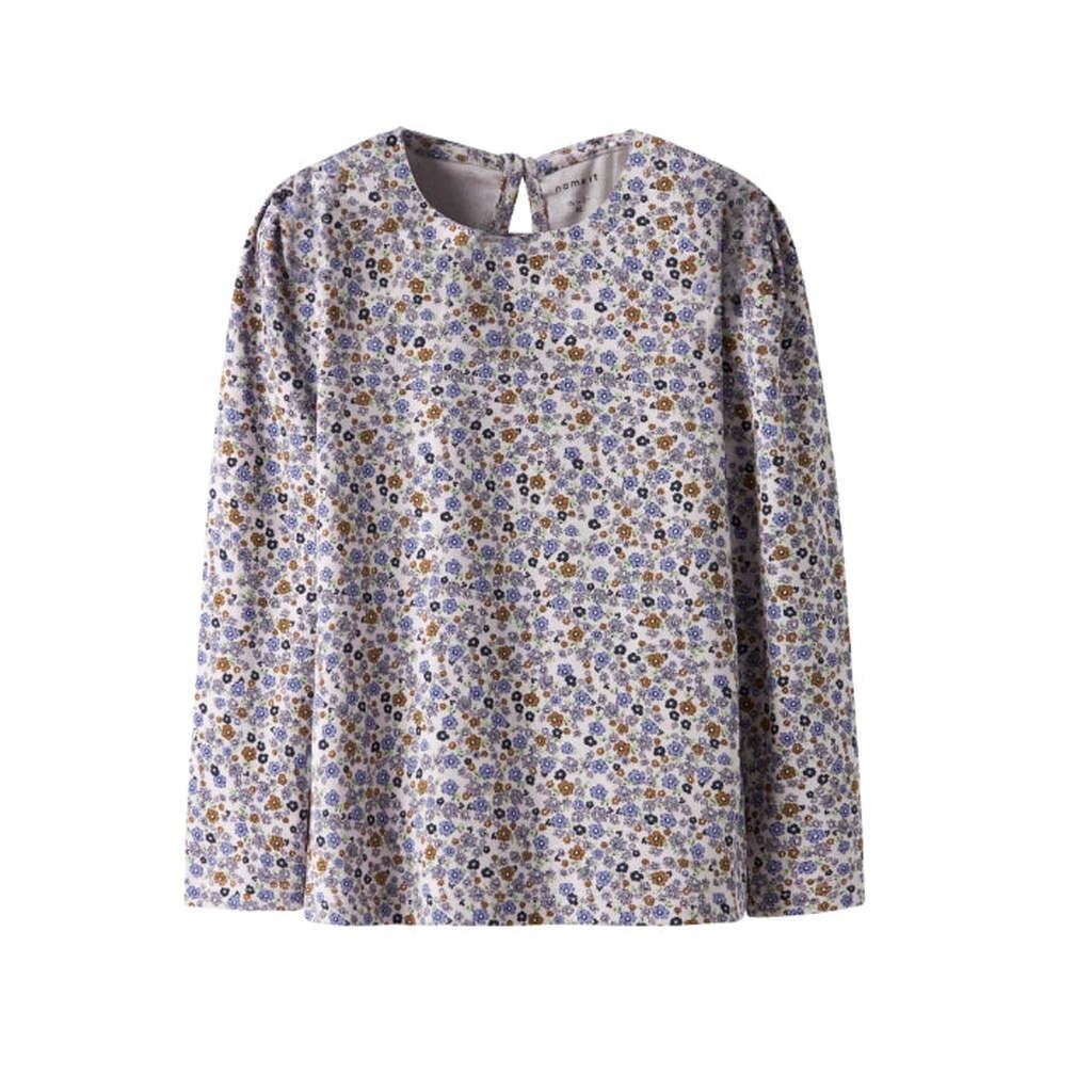 Name It Tuline Slim Top - Lilac Marble - 92 cm