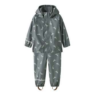 Name It Dry10 Rain Set - Balsam Green/Dino - 86 cm